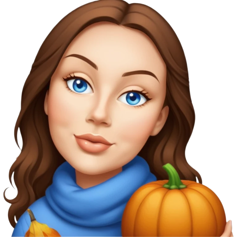 Cozy autumn girl  emoji