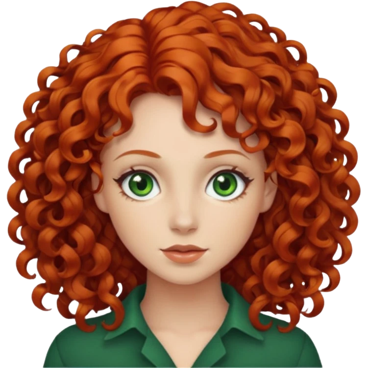👩🏻‍🦰curly hair emoji