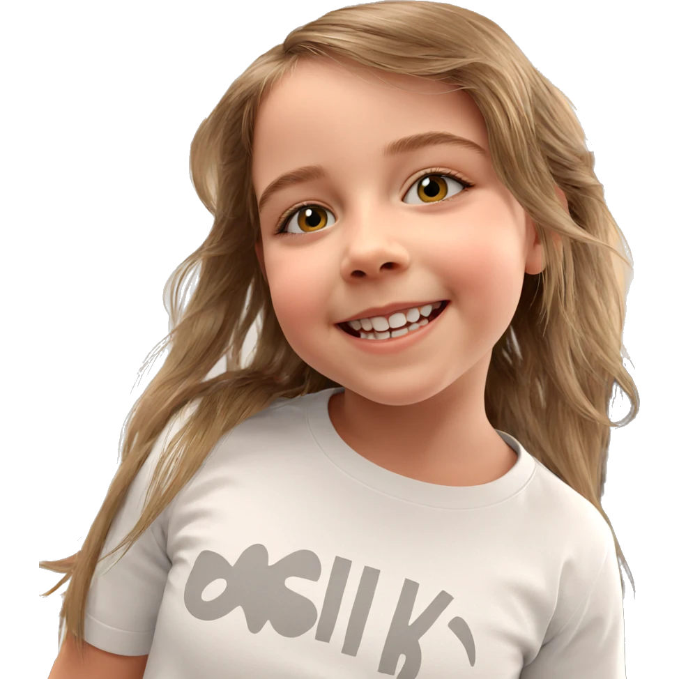 smiling girl in white shirt emoji