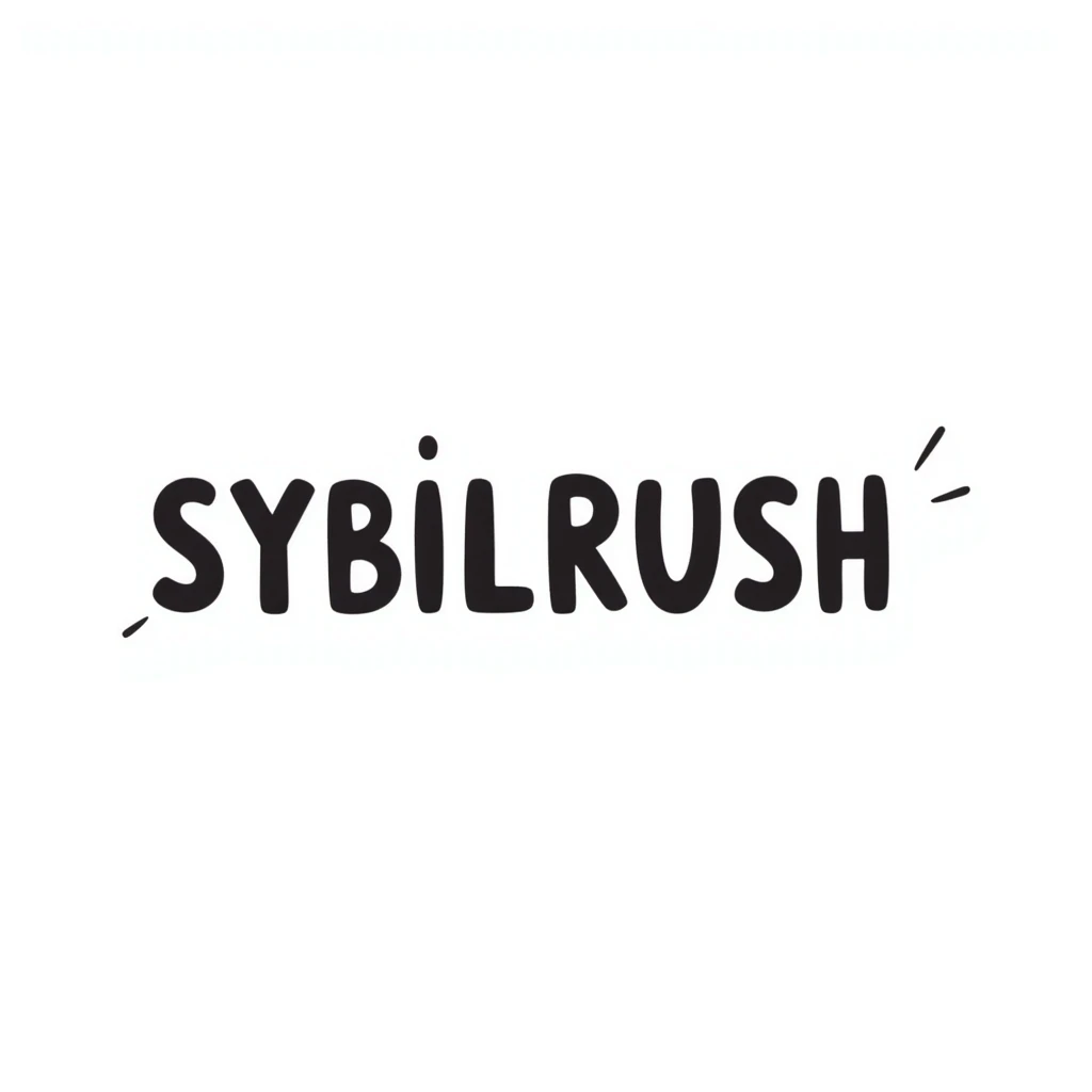 The text "SYBILRUSH" written clearly emoji