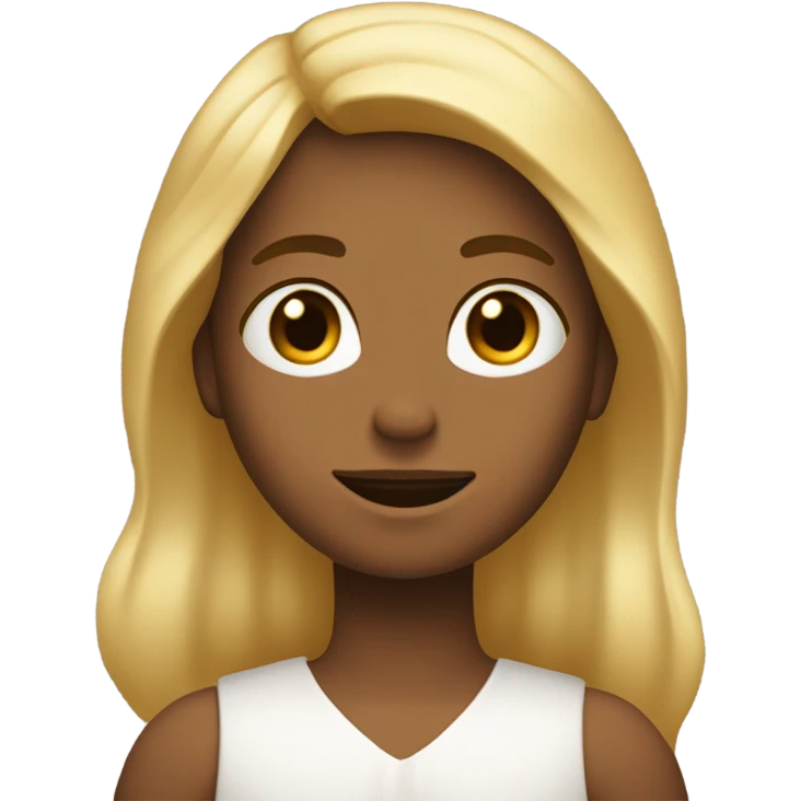 Jésus avec une petite fille blanche et brune emoji