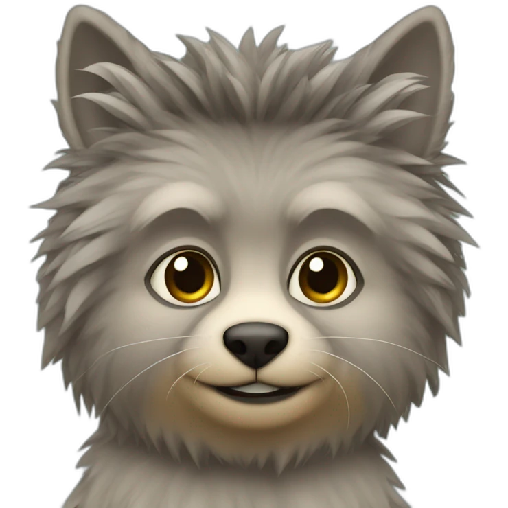 Mapache pelo rubio emoji