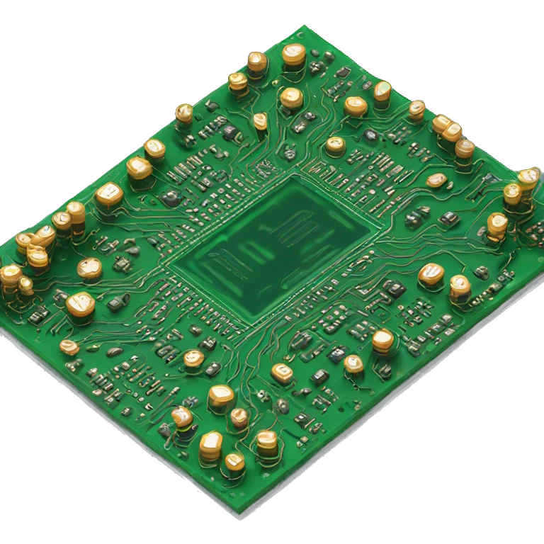 3d circuit board emoji
