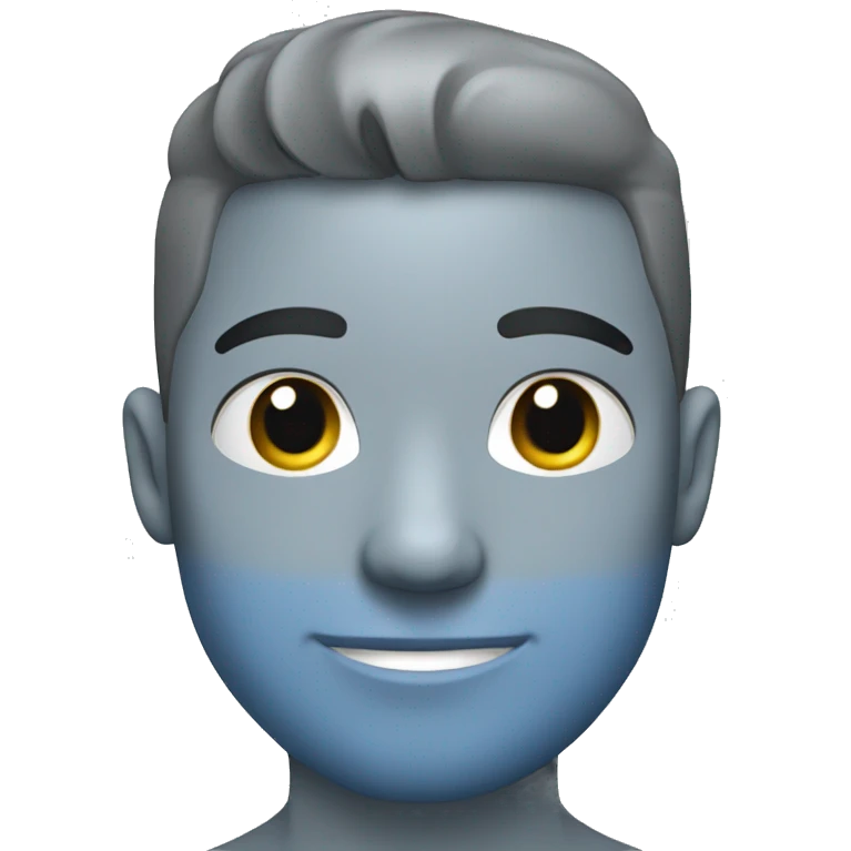 Paste blue grey emoji