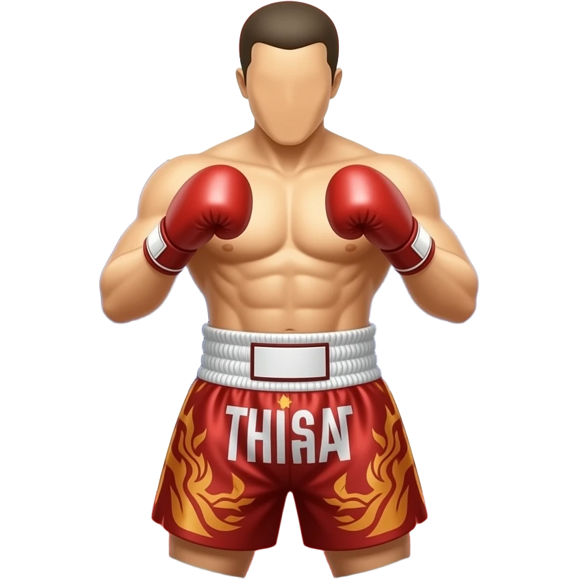 Thai boxing logo emoji