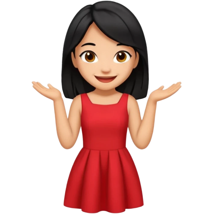 Lilo from Lilo & Stitch in a happy pose emoji
