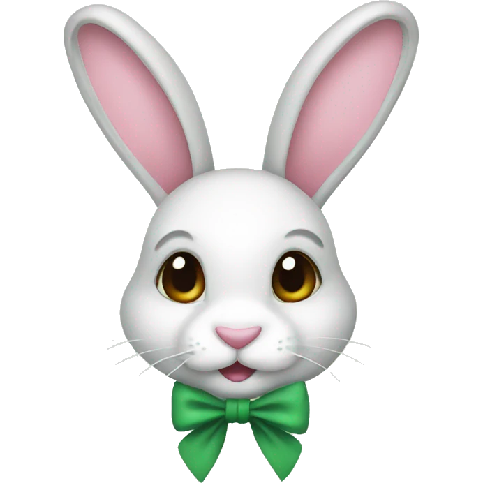 Bunny with a bow emoji