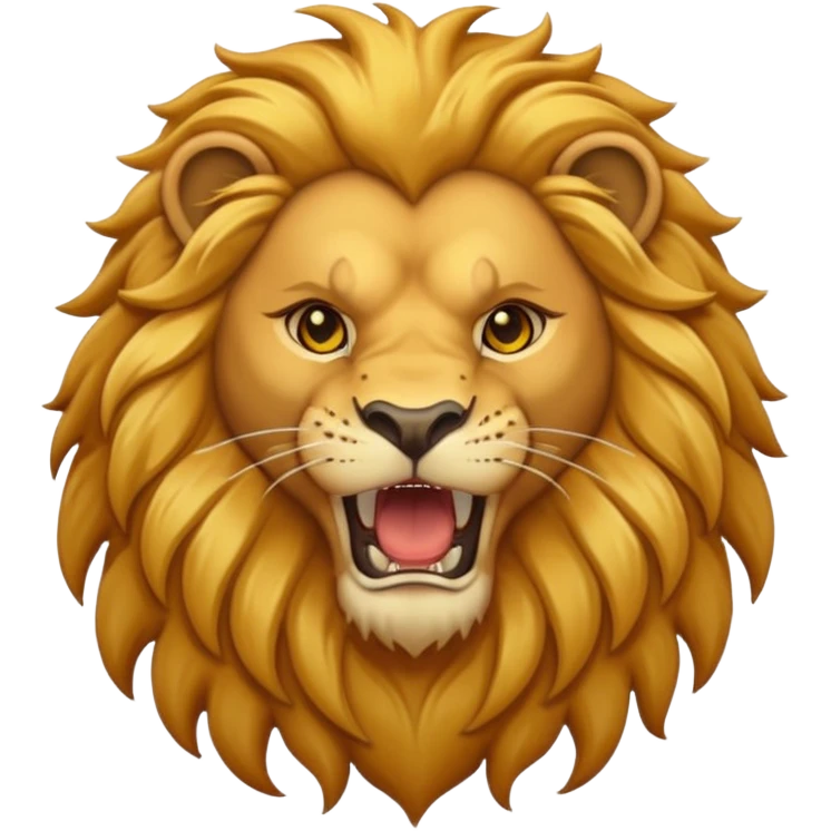 Roaring lion emoji
