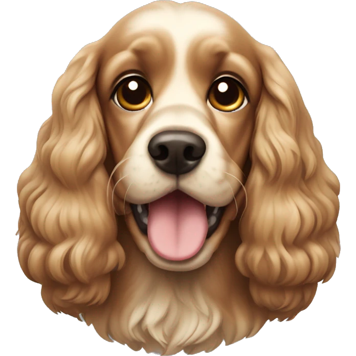 dog cocker spaniel emoji