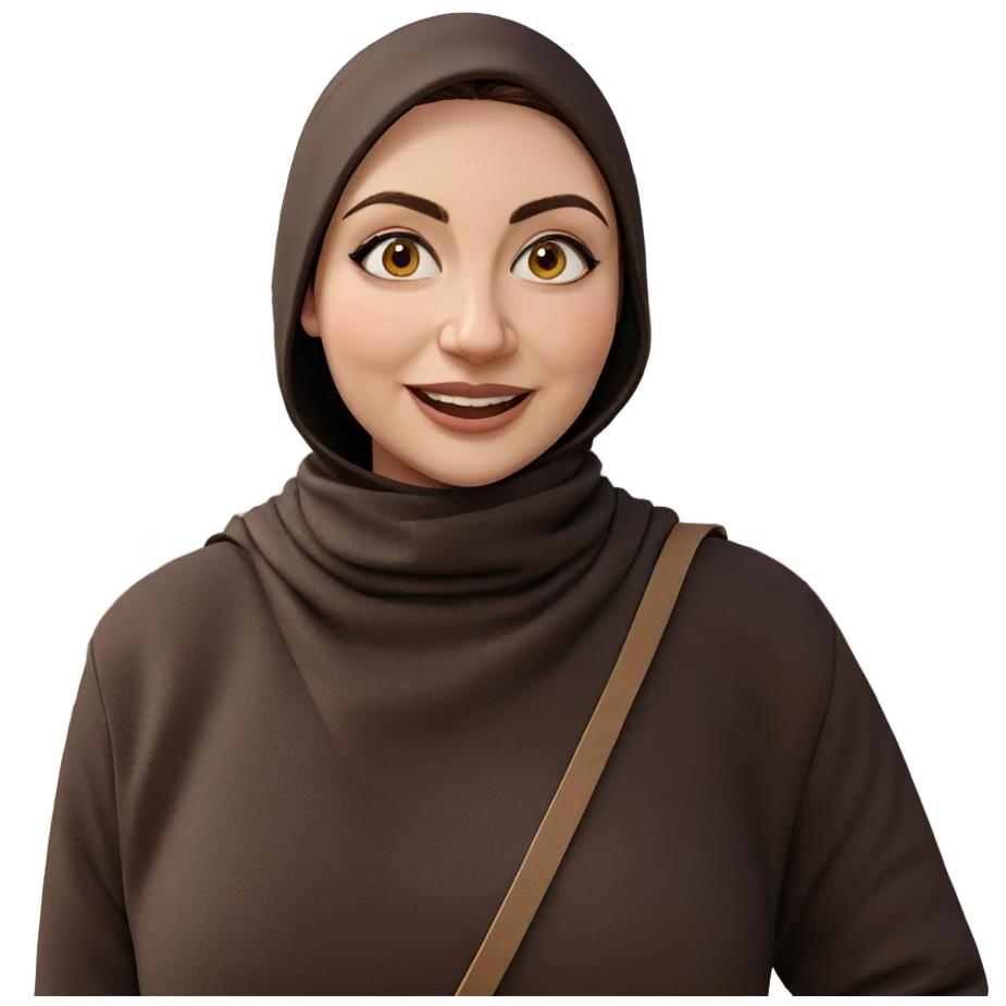 smiling girl in outdoor scene emoji