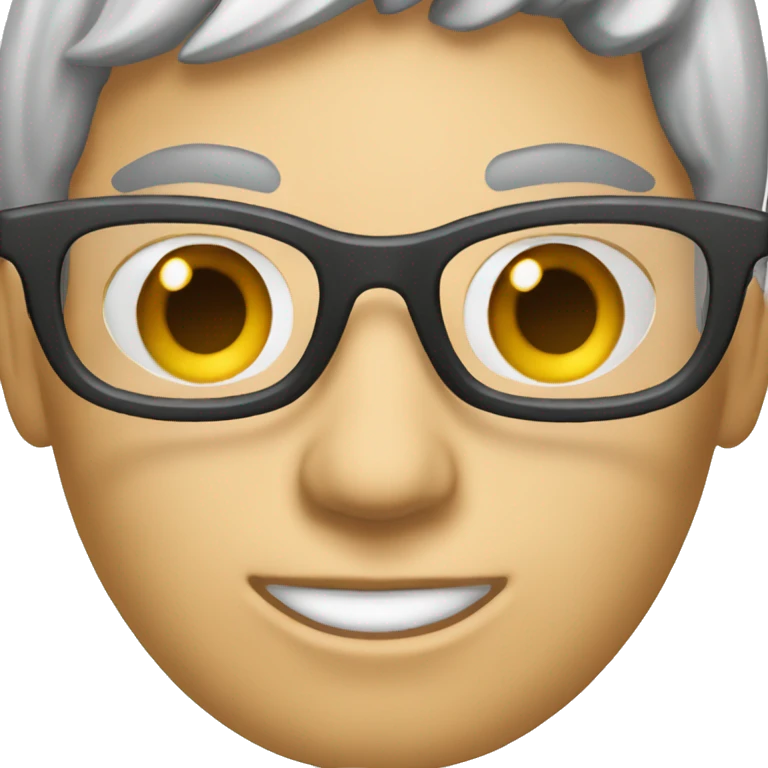 a text CAM4 in capital with font helvetica bold and wearing secretary glasses emoji