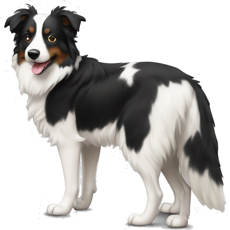 White and black Aussie  emoji