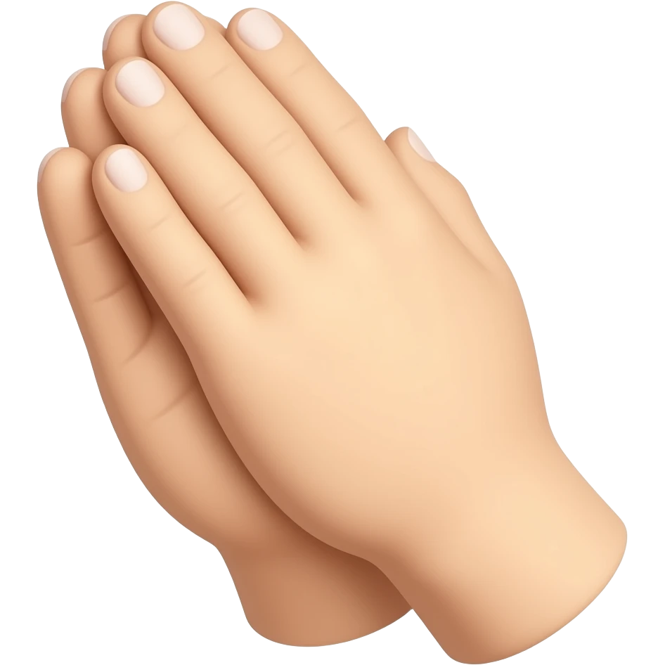 make cute girly praying hands emoji emoji