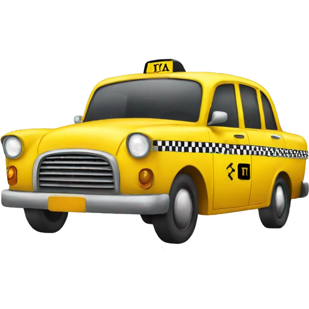 Yellow taxi emoji