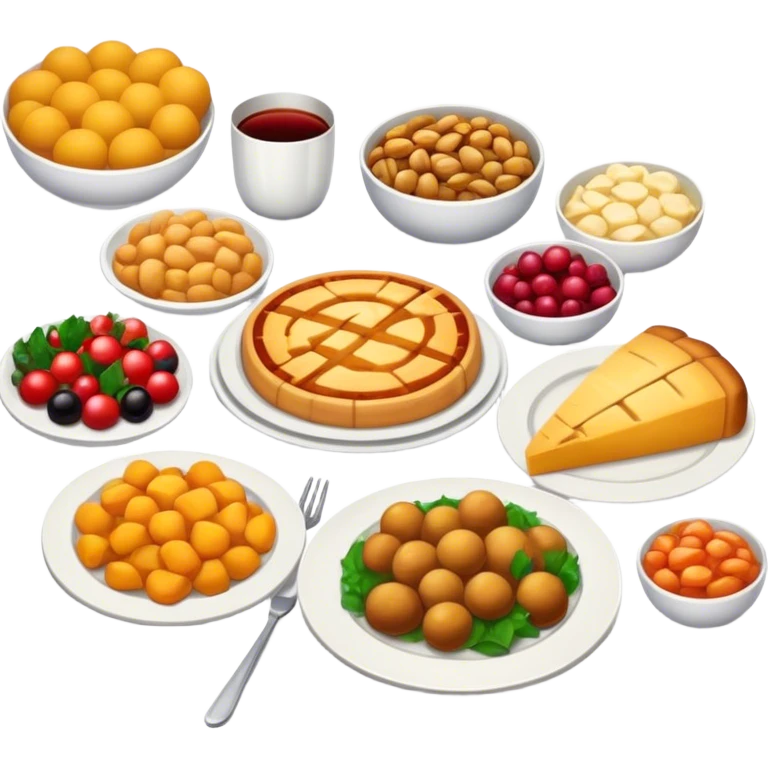 Food holiday meals emoji