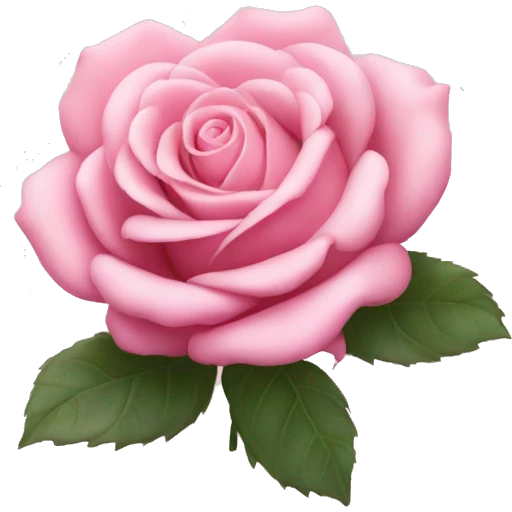 Baby pink rose  emoji