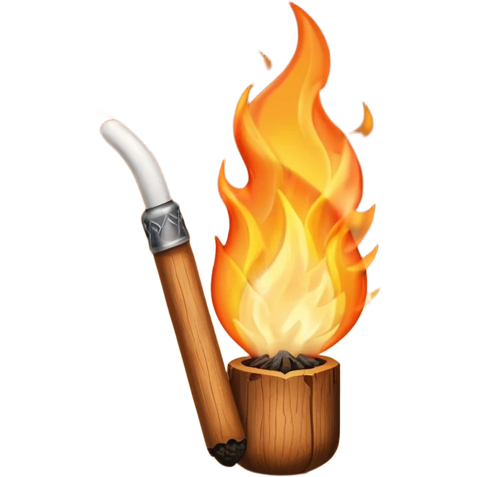 a lit match emoji