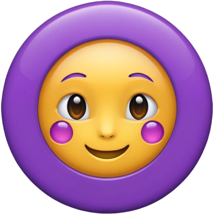 Rond violet normal emoji