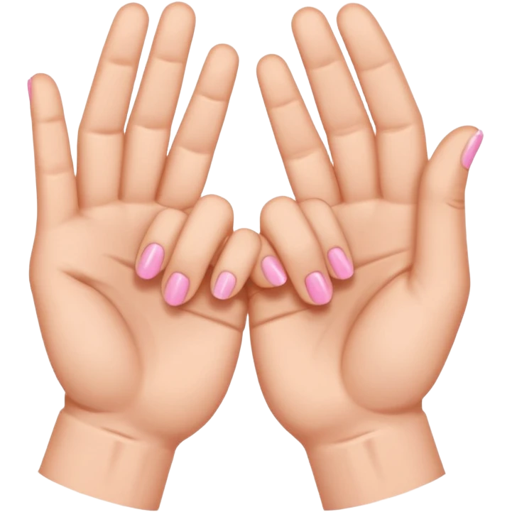 Hands where their pinky’s are wrapped around each other doing a pinky promise emoji
