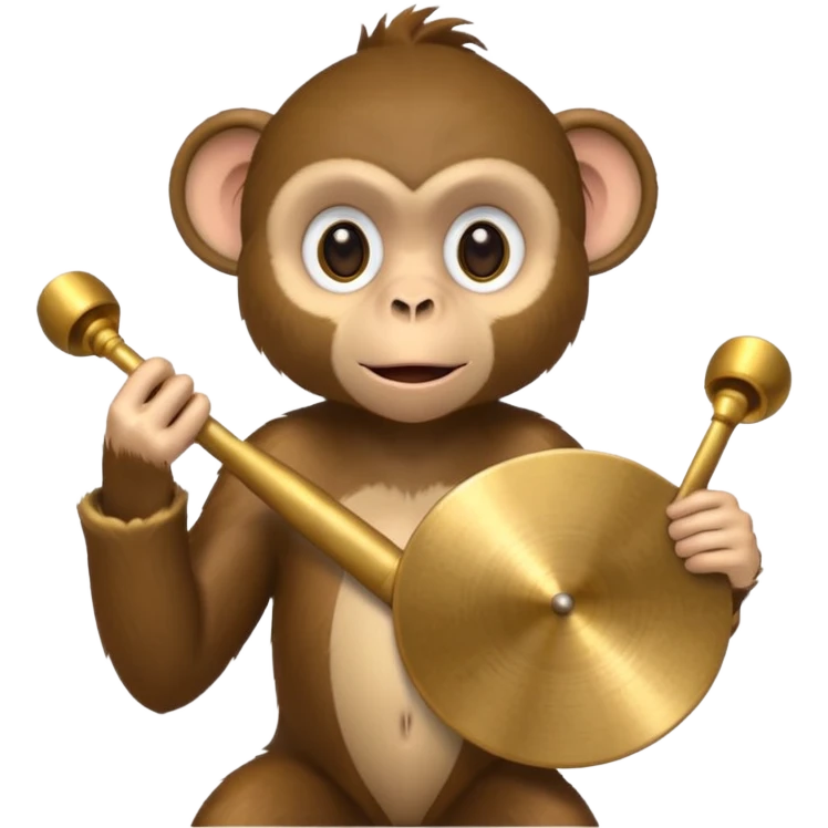 monkey with cymbals emoji