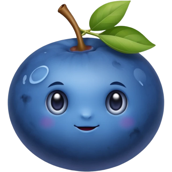 blue fruit emoji