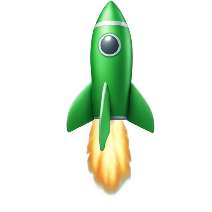 green rocket emoji