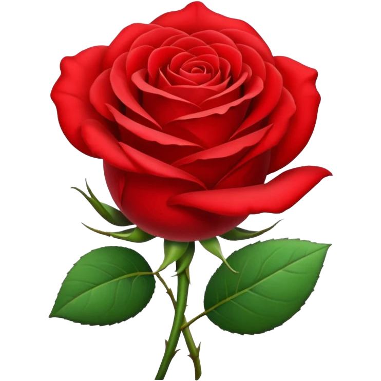 Une rose emoji