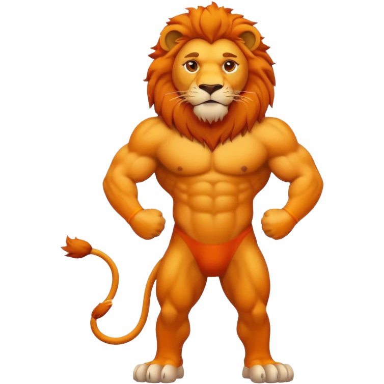 عکس شیر جنگل کچل emoji