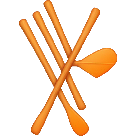 Orange crossed paddles emoji