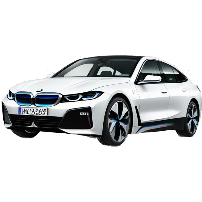 bmw i4 e35 2024 white emoji
