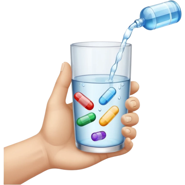 medication and basic needs emoji