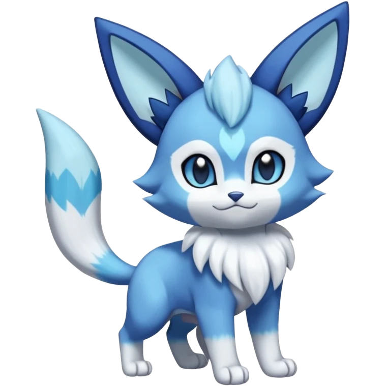 Glaceon-Purrloin-Meowstic-Fakémon-hybrid-creature (full body)  emoji