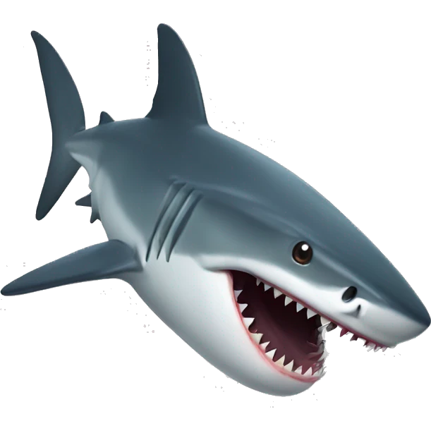 Shark eating emoji