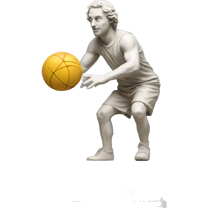 staue with ball emoji