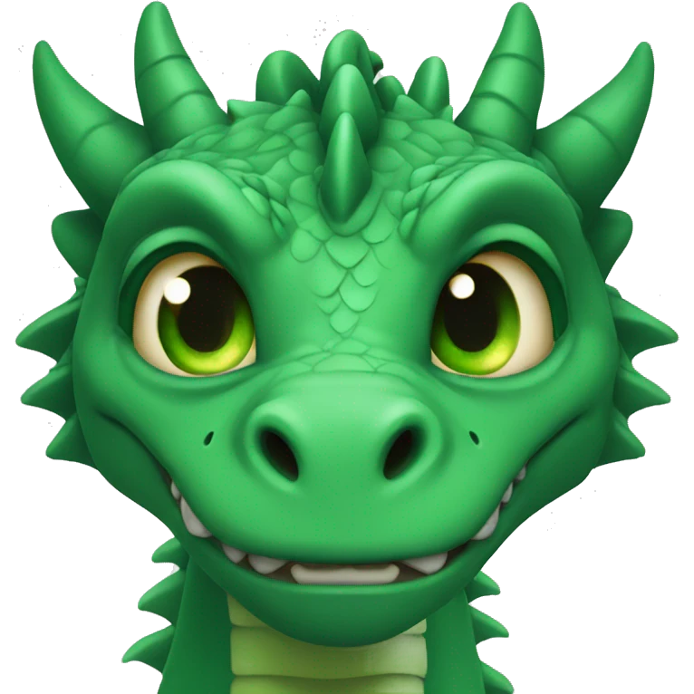 dragon-clear-green eyes emoji