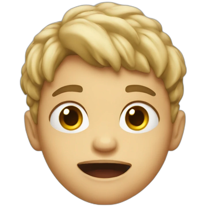 Mad cute child emoji
