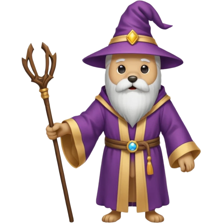 Dog wizard emoji