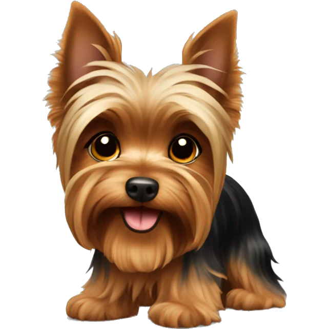 brown yorkshire terrier emoji