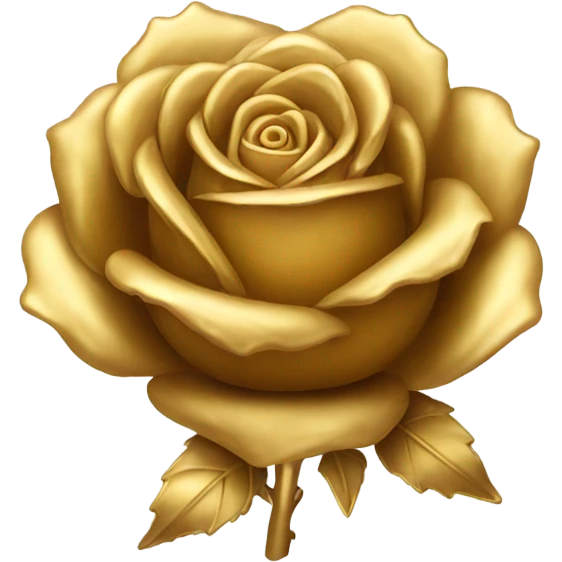 gold rose emoji