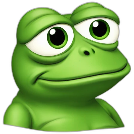 thinking Pepe frog emoji