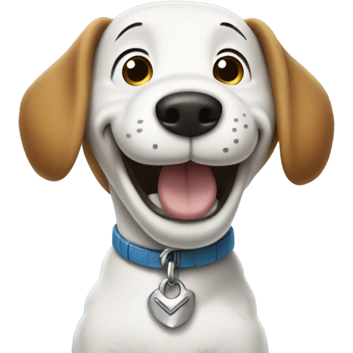 snoopy dog smiling emoji