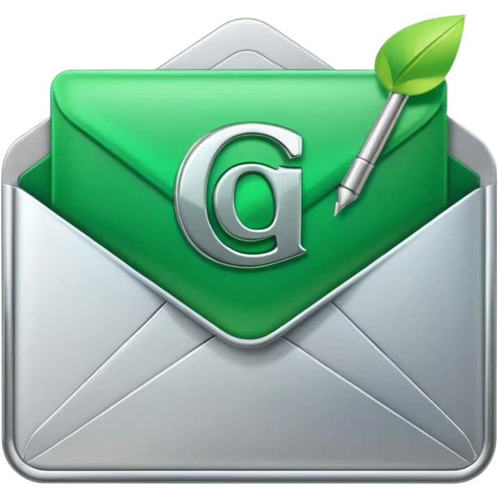 merged icon of an email envelope and a calendar, with a vivid green checkmark, visually indicating a calendar invite has been dispatched and confirmed emoji