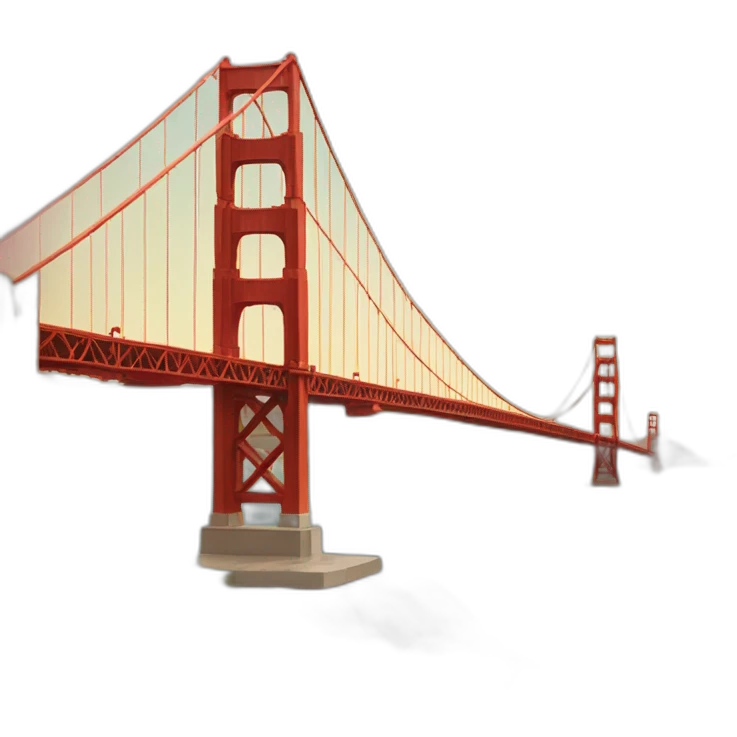 San Francisco golden gate bridge emoji
