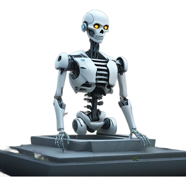 Cyborg grave emoji