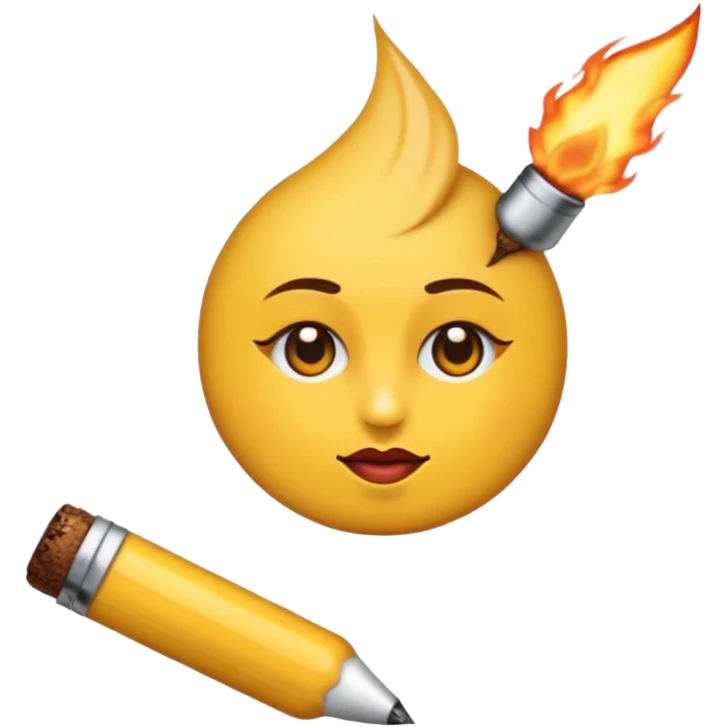 Sigara içen döğmeli sarı emoji emoji