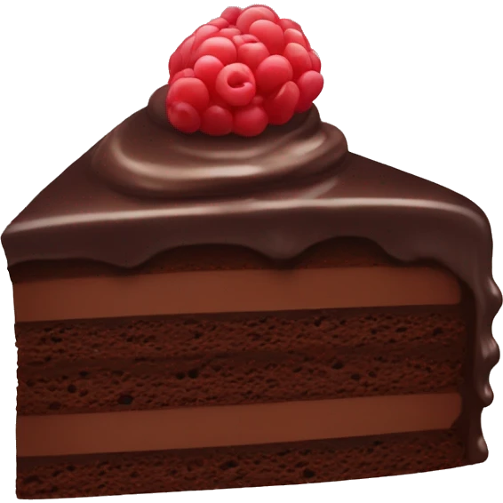 Chocolate cake emoji