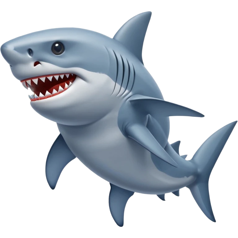 Shark with blue nike shoes emoji