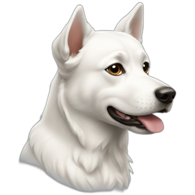 Chien blanc emoji