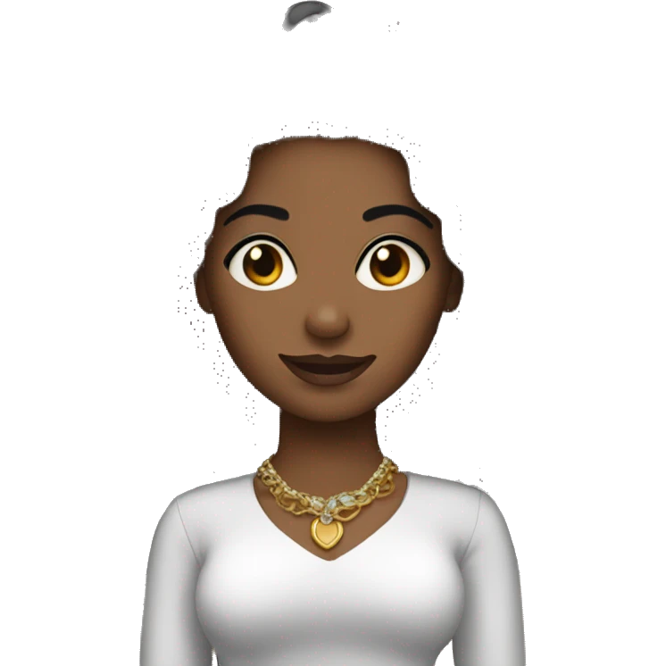 Black hair queen  emoji