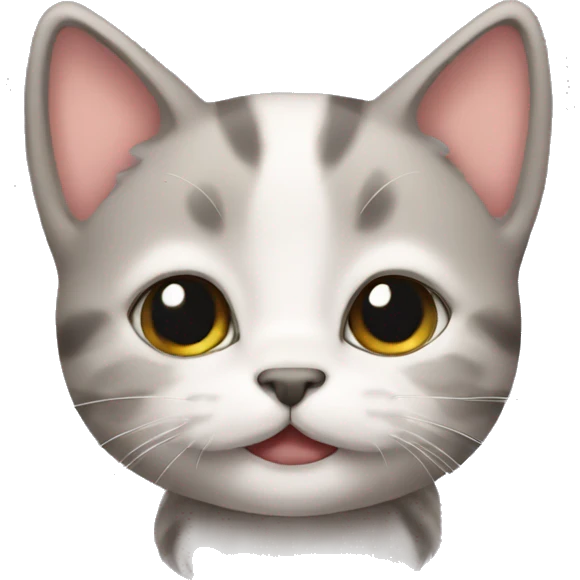kitten with mustache emoji